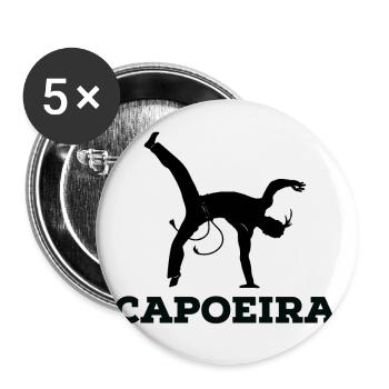 capoeira - Buttons small 1''/25 mm (5-pack) - white - Front