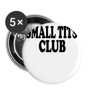 Small Tits Club Small Breasts Bra Sexy Girl - Buttons small 1''/25 mm (5-pack) - white - Front