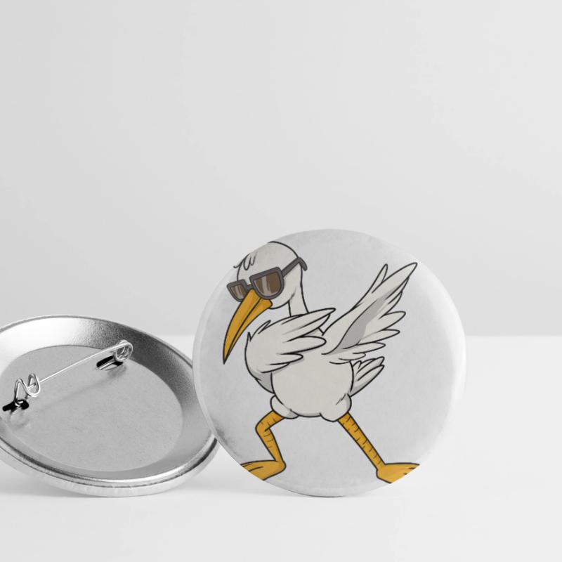 Cool stork dab bird dance float dance step Buttons small 1''/25 mm (5-pack)