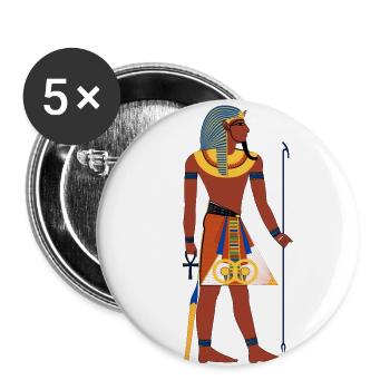 Egypte ancienne - Lot de 5 petits badges (25 mm) - blanc - Devant