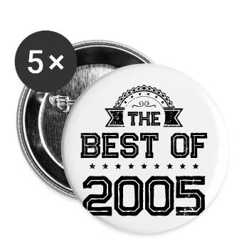 2005 best of - Buttons klein 25 mm (5er Pack) - Weiß - Vorne