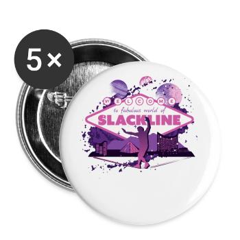 Slackline, Urban & Lifestyle - Buttons small 1''/25 mm (5-pack) - white - Front