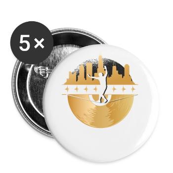 Slackline, Urban & Lifestyle - Buttons small 1''/25 mm (5-pack) - white - Front