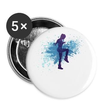 Splash Rope Jumping - Buttons small 1''/25 mm (5-pack) - white - Front