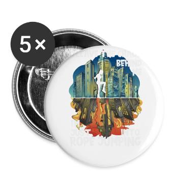 Chaos Rope Jumping - Buttons small 1''/25 mm (5-pack) - white - Front