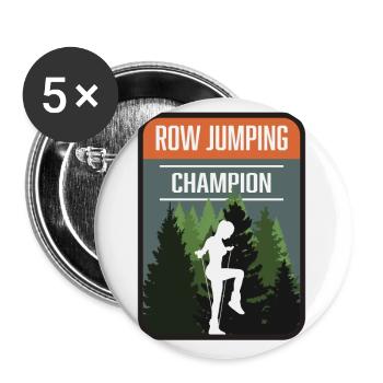 Rope Jumping Champion - Buttons small 1''/25 mm (5-pack) - white - Front