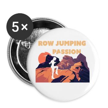 Rope Jumping Passion - Buttons small 1''/25 mm (5-pack) - white - Front