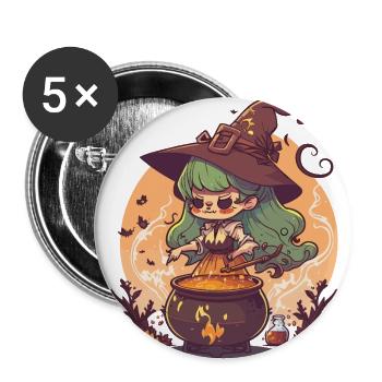 Mystical Mixologist - Buttons small 1''/25 mm (5-pack) - white - Front