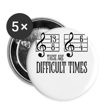 Musik Orchester Sarkasmus Dirigent Chor Geschenk - Buttons klein 25 mm (5er Pack) - Weiß - Vorne