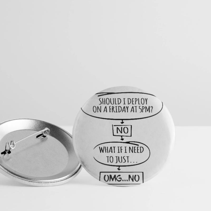 Code Programmierer Nerd Update Entwickler Geschenk Buttons klein 25 mm (5er Pack)