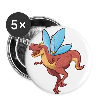 FeeRex - Buttons small 1''/25 mm (5-pack) - white - Front