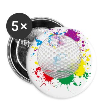 Splash Golf - Buttons small 1''/25 mm (5-pack) - white - Front