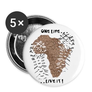 One life... ... live it! - Buttons small 1''/25 mm (5-pack) - white - Front