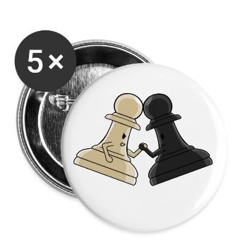 Pawn Arm Wrestle - Buttons small 1''/25 mm (5-pack) - white - Front