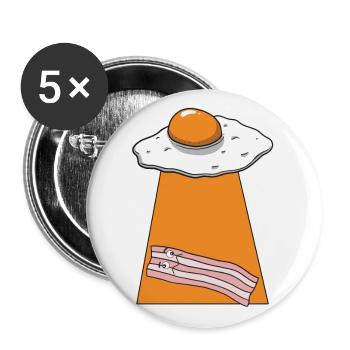 Speck Alien Kidnapping Breakfast Bacon Lover F - Buttons small 1''/25 mm (5-pack) - white - Front