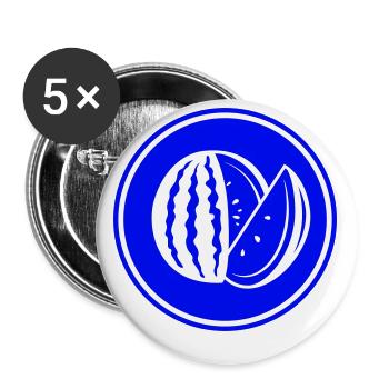 Melon fruit - Buttons small 1''/25 mm (5-pack) - white - Front