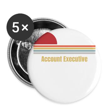 Account Executive - Buttons small 1''/25 mm (5-pack) - white - Front