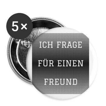 I ask for a friend saying flirting embarrassing - Buttons small 1''/25 mm (5-pack) - white - Front