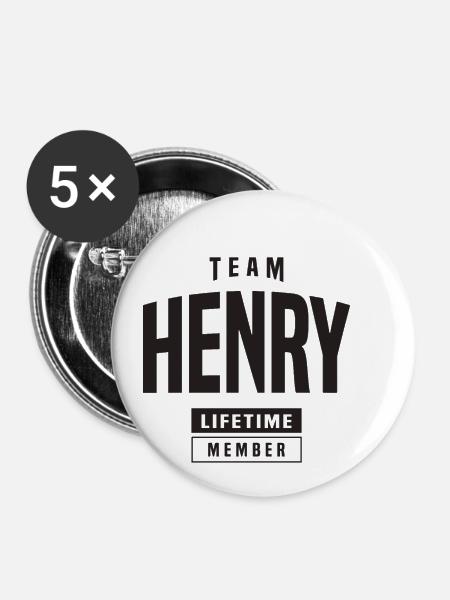 Henry - Buttons klein 25 mm (5er Pack) - Weiß