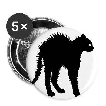Ne me touche pas - Lot de 5 petits badges (25 mm) - blanc - Devant