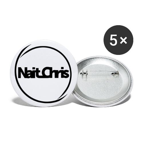 Nait_Chris Fan Circle Logo - Buttons klein 25 mm (5er Pack)