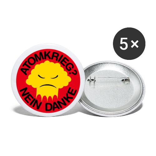 Atomkrieg - Nein danke! - Buttons klein 25 mm (5er Pack)