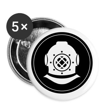 Apnea Diving Circle - Buttons small 1''/25 mm (5-pack) - white - Front