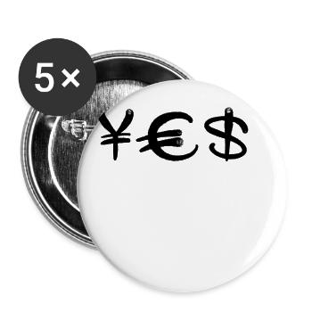 Good life - Buttons small 1''/25 mm (5-pack) - white - Front