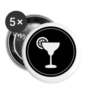 Tequila Drink - Buttons klein 25 mm (5er Pack) - Weiß - Vorne