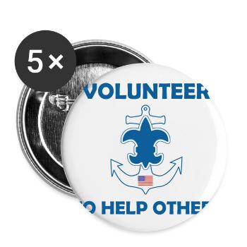 Seepfadfindergesetz Gelübde - Buttons klein 25 mm (5er Pack) - Weiß - Vorne