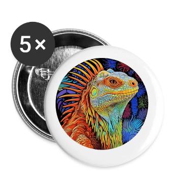Iguana - Chromatic Serenade - Buttons small 1''/25 mm (5-pack) - white - Front