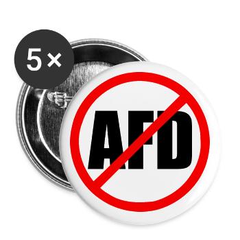 Afd - Buttons klein 25 mm (5er Pack) - Weiß - Vorne