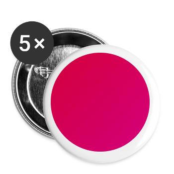 Circle in warm red - Buttons small 1''/25 mm (5-pack) - white - Front