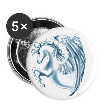 Pegasus (Remade) - Buttons small 1''/25 mm (5-pack) - white - Front