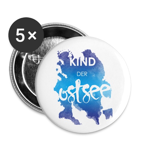 Kind der Ostsee - Buttons klein 25 mm (5er Pack)