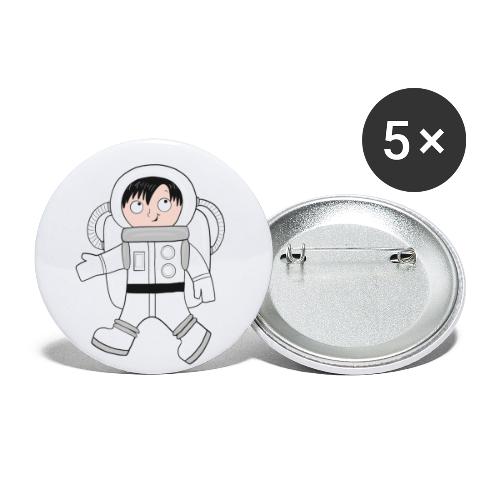Astronaut - Buttons klein 25 mm (5er Pack)