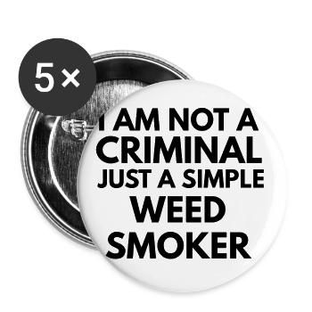 Les phrases de la drogue - Lot de 5 petits badges (25 mm) - blanc - Devant