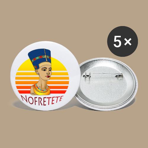 Königin Nofretete aus Ägypten - Buttons klein 25 mm (5er Pack)