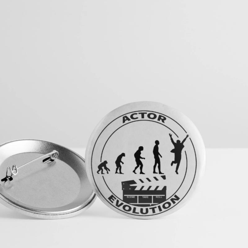 Evolution actor performer gift Buttons small 1''/25 mm (5-pack)