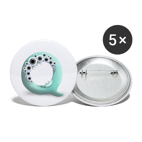 Bogstavet Q - Buttons/Badges lille, 25 mm (5-pack)