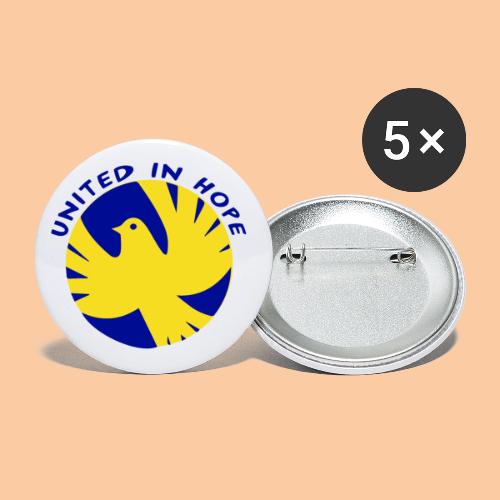 United for peace - Buttons small 1''/25 mm (5-pack)