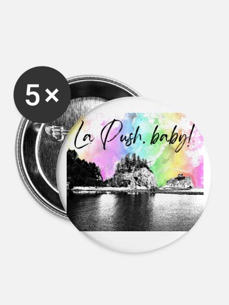 La Push, baby! Illustration - Buttons klein 25 mm (5er Pack) - Weiß