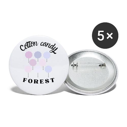 Cotton Candy Forest - Confezione da 5 spille piccole (25 mm)