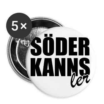 Söder kanns - Kanzler - Kanzlerkandidat - Buttons klein 25 mm (5er Pack) - Weiß - Vorne