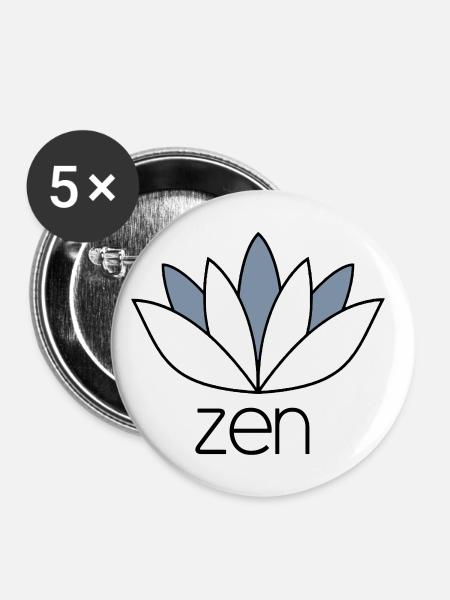 Zen - Buttons small 1''/25 mm (5-pack) - white
