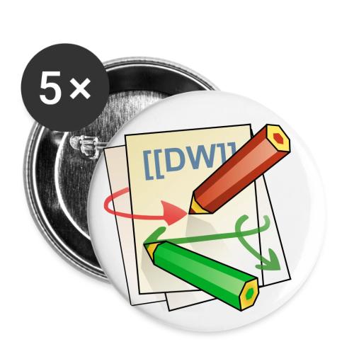DokuWiki Logo - Buttons small 1''/25 mm (5-pack)