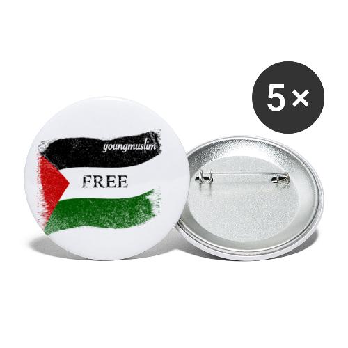 Youngmuslim Free Palestine! - Buttons klein 25 mm (5er Pack)