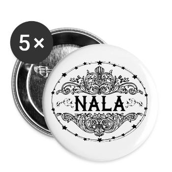 Nala - Buttons klein 25 mm (5er Pack) - Weiß - Vorne