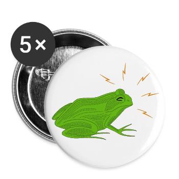 Frog - Buttons small 1''/25 mm (5-pack) - white - Front