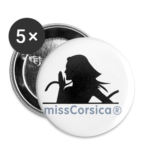 missCorsica 2B - Lot de 5 petits badges (25 mm)